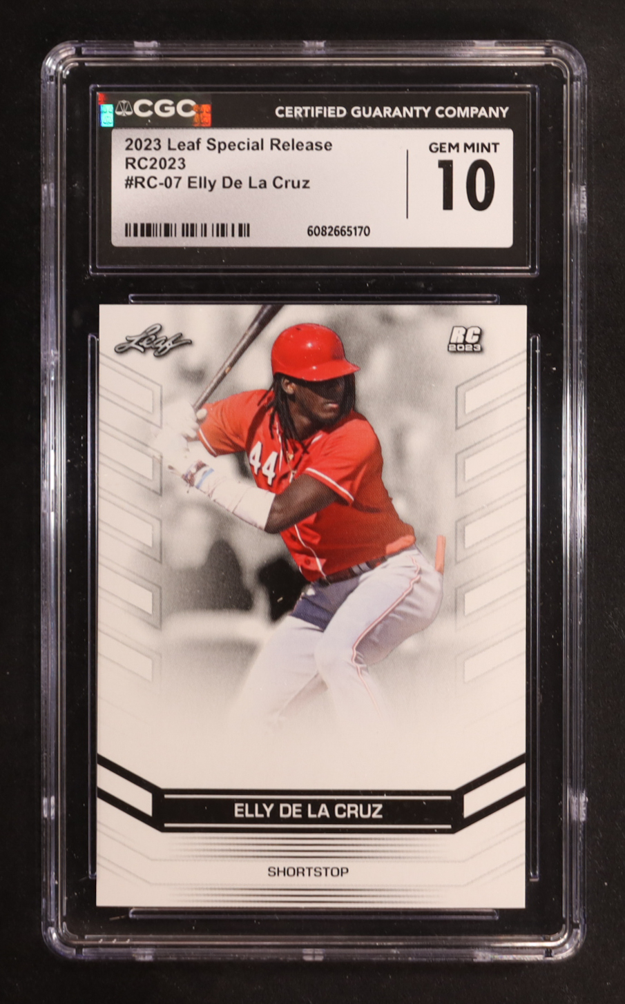 Elly De La Cruz 2023 Leaf Special Release RC Year #RC07 RC (CGC 10) at PristineAuction.com Elly De La Cruz 2023 Leaf Special Release RC Year #RC07 RC (CGC 10) at PristineAuction.com