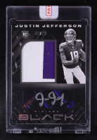 Justin Jefferson 2020 Panini Black Autographs #218 RC #80/99 at PristineAuction.com