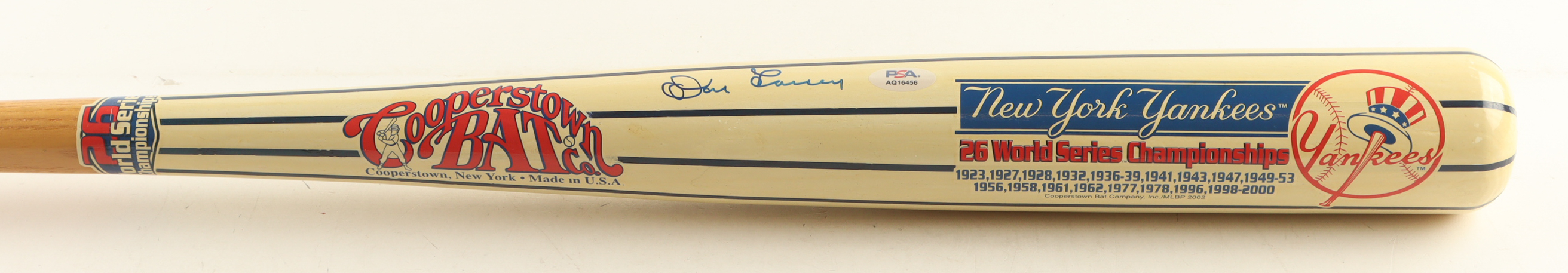 Don Larsen Signed Cooperstown Special Yankees World Series Commemorative Baseball Bat (PSA) at PristineAuction.com Don Larsen Signed Cooperstown Special Yankees World Series Commemorative Baseball Bat (PSA) at PristineAuction.com