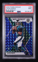 Jalen Hurts 2020 Panini Mosaic Blue #265 RC #27/99 (PSA 9) at PristineAuction.com