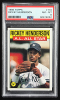 Rickey Henderson 1986 Topps #716 AS (PSA 8) at PristineAuction.com