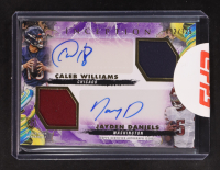 Caleb Williams / Jayden Daniels 2024 Topps Inception Dual Rookie Relic Autographs Purple #DRRAWD #092/125 RC at PristineAuction.com