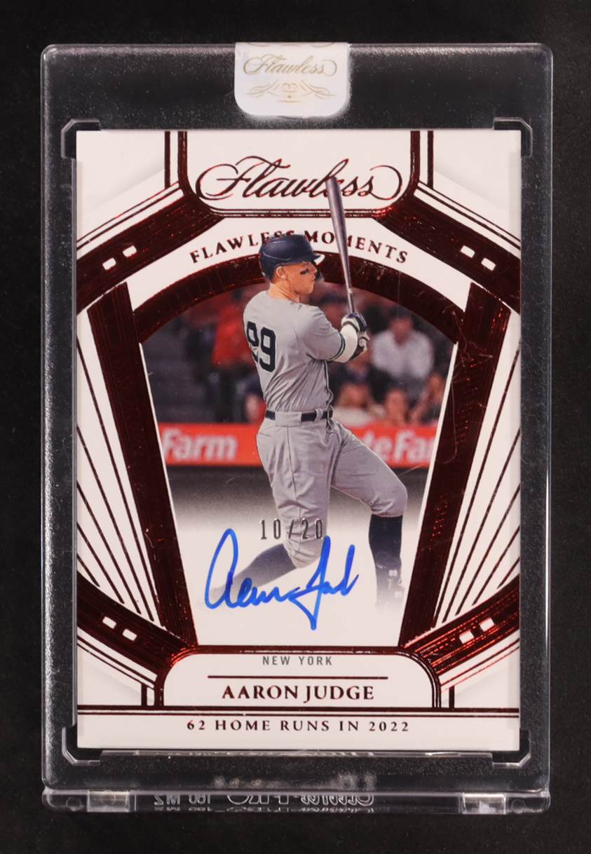Aaron Judge 2024 Panini Flawless Flawless Moments Signatures Ruby #1 #10/20 at PristineAuction.com Aaron Judge 2024 Panini Flawless Flawless Moments Signatures Ruby #1 #10/20 at PristineAuction.com