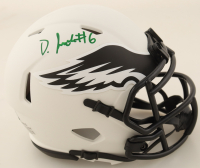 DeVonta Smith Signed Eagles Lunar Eclipse Alternate Speed Mini Helmet (Beckett) at PristineAuction.com