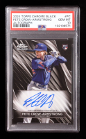 Pete Crow-Armstrong 2024 Topps Chrome Black Autographs #CBAPC RC (PSA 10) at PristineAuction.com