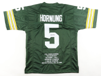Paul Hornung Signed Career Highlight Stat Jersey (JSA) at PristineAuction.com
