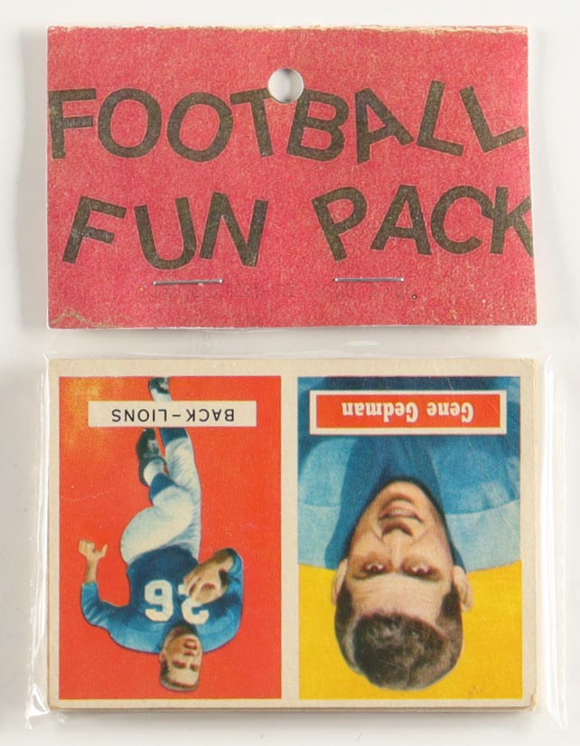 1957 Topps Football Card Fun Pack with (10) Cards at PristineAuction.com 1957 Topps Football Card Fun Pack with (10) Cards at PristineAuction.com