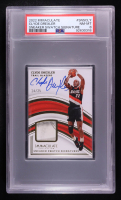 Clyde Drexler 2022-23 Panini Immaculate Sneaker Swatch Signature #SNS-CLY #24/25 (PSA 8) at PristineAuction.com