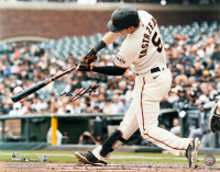 Mike Yastrzemski Signed Giants 16x20 Photo (Fanatics & MLB) at PristineAuction.com