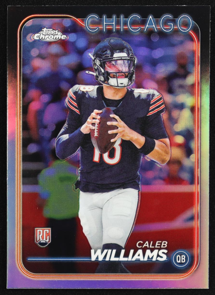 Caleb Williams 2024 Topps Chrome Prism Refractors #202 RC at PristineAuction.com Caleb Williams 2024 Topps Chrome Prism Refractors #202 RC at PristineAuction.com