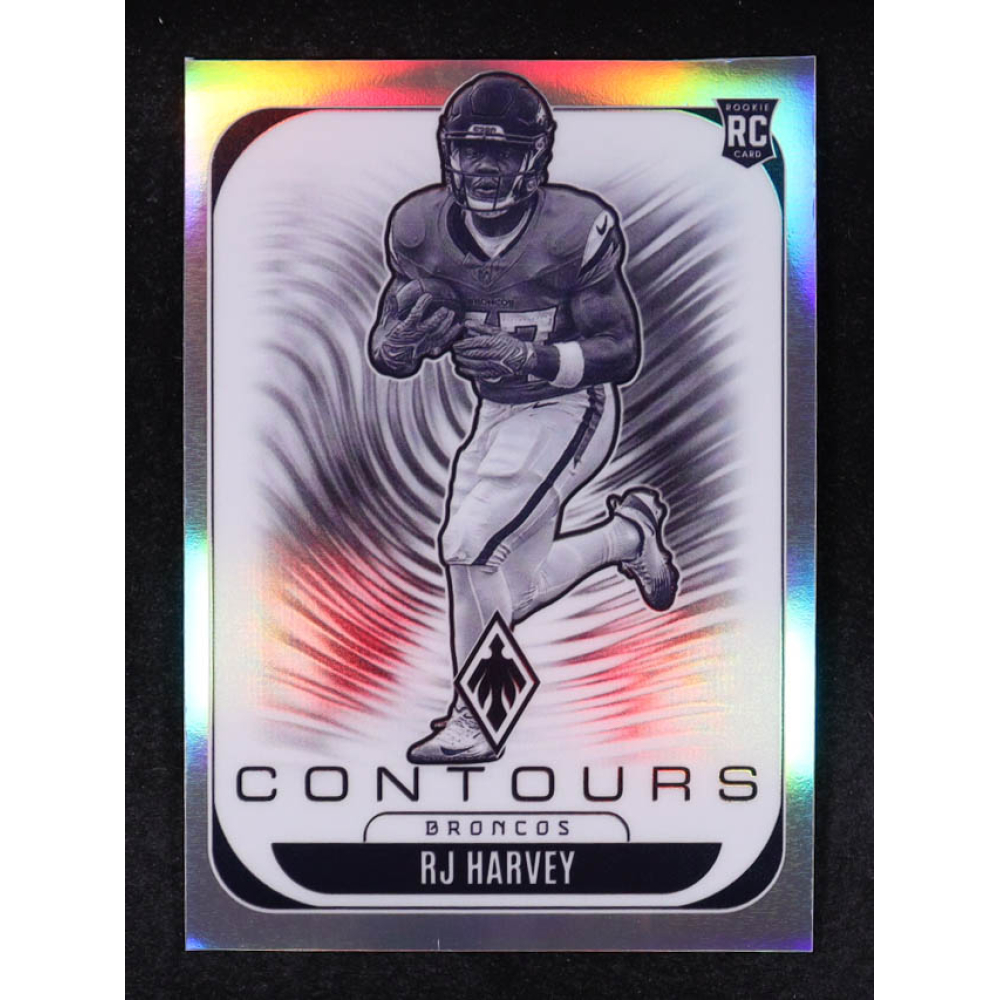 RJ Harvey 2025 Panini Phoenix Contours #10 RC at PristineAuction.com