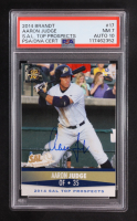 Aaron Judge Signed 2014 South Atlantic Top Prospects Brandt #17 RC (PSA 7 | Auto 10) at PristineAuction.com