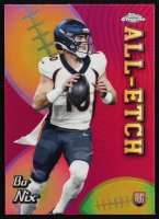 Bo Nix 2024 Topps Chrome All Etch Pink Refractors #CAEBN RC at PristineAuction.com
