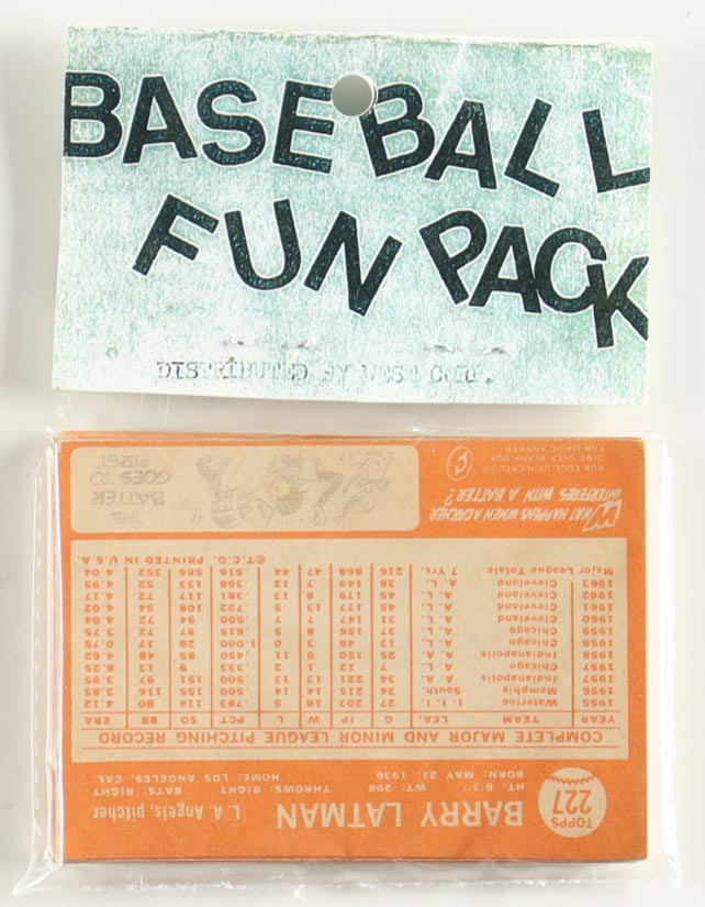 1964 Topps Baseball Card Fun Pack with (10) Cards at PristineAuction.com 1964 Topps Baseball Card Fun Pack with (10) Cards at PristineAuction.com