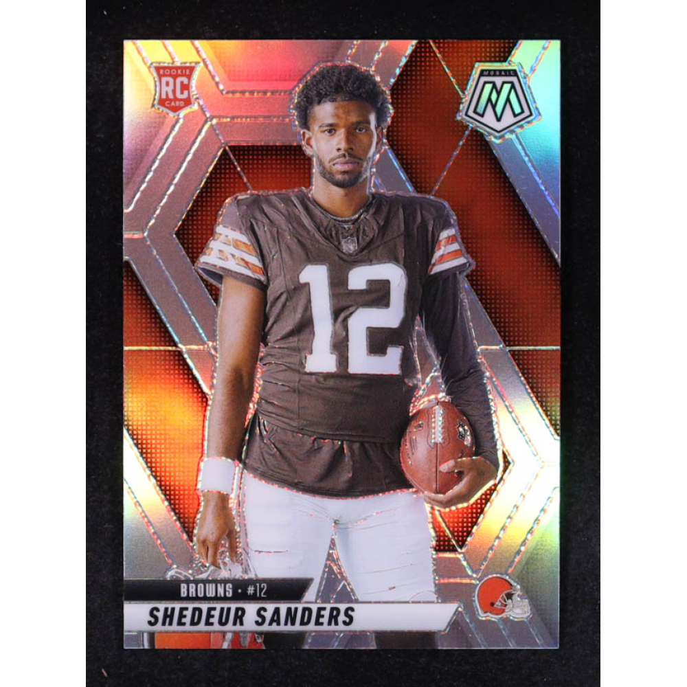 Shedeur Sanders 2025 Panini Mosaic Silver VAR #290 RC at PristineAuction.com