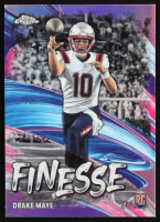Drake Maye 2024 Topps Chrome Finesse Refractors #F2 RC at PristineAuction.com