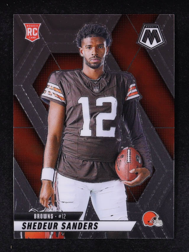 Shedeur Sanders 2025 Panini Mosaic VAR #290 RC at PristineAuction.com Shedeur Sanders 2025 Panini Mosaic VAR #290 RC at PristineAuction.com