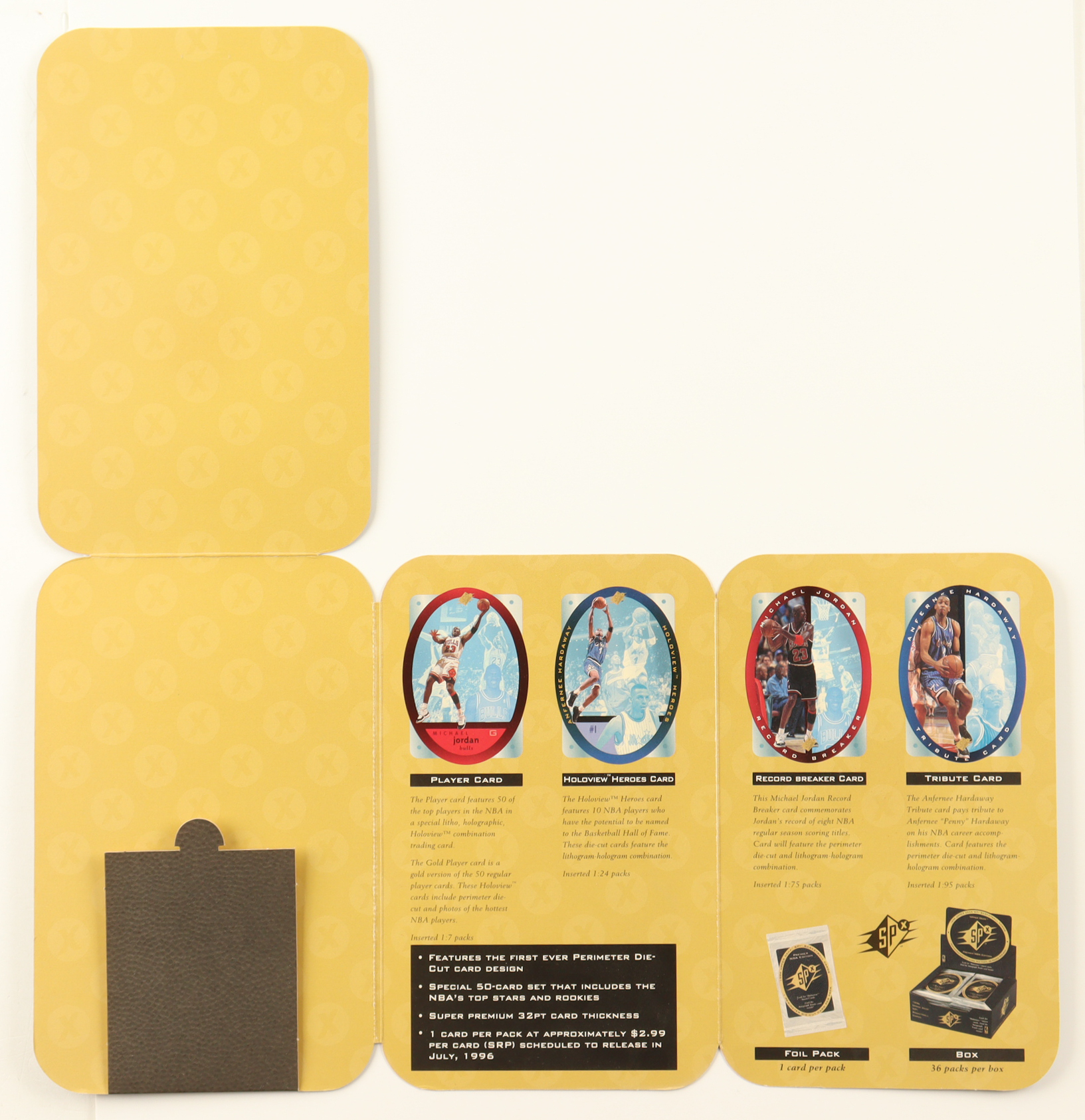 Michael Jordan / Anfernee Hardaway 1996 Upper Deck SPX Basketball Premier Edition W/ Super Premium Holo View Inserts at PristineAuction.com Michael Jordan / Anfernee Hardaway 1996 Upper Deck SPX Basketball Premier Edition W/ Super Premium Holo View Inserts at PristineAuction.com