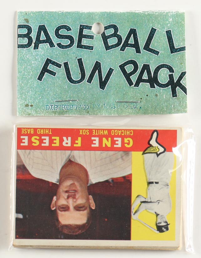 1960 Topps Baseball Card Fun Pack with (10) Cards at PristineAuction.com 1960 Topps Baseball Card Fun Pack with (10) Cards at PristineAuction.com