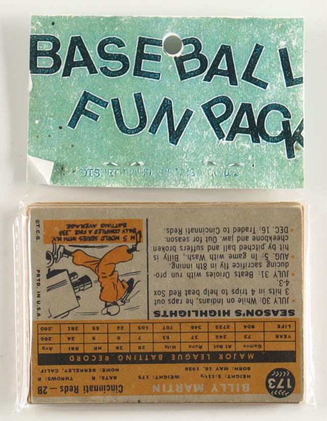 1960 Topps Baseball Card Fun Pack with (10) Cards at PristineAuction.com 1960 Topps Baseball Card Fun Pack with (10) Cards at PristineAuction.com