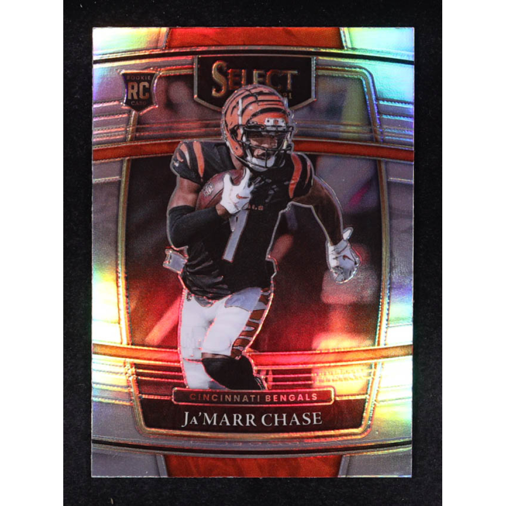Ja'Marr Chase 2021 Select Prizm Silver #47 RC at PristineAuction.com