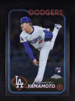 Yoshinobu Yamamoto 2024 Topps Chrome #18 RC at PristineAuction.com