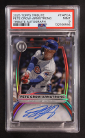 Pete Crow-Armstrong 2025 Topps Tribute Autographs #TAPCA #129/199 (PSA 9) at PristineAuction.com