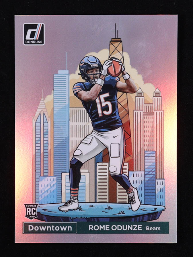 Rome Odunze 2024 Donruss Downtown #15 RC at PristineAuction.com Rome Odunze 2024 Donruss Downtown #15 RC at PristineAuction.com