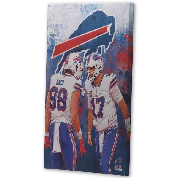 Josh Allen & Dawson Knox Bills Custom 24x36 Canvas at PristineAuction.com Josh Allen & Dawson Knox Bills Custom 24x36 Canvas at PristineAuction.com