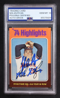Nolan Ryan Signed 1975 Topps Inscribed "1975 K King" #5 (PSA | Autograph Graded PSA 10) at PristineAuction.com