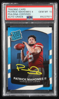 Patrick Mahomes II Signed 2017 Donruss #327 RR RC (PSA | Auto 10) at PristineAuction.com