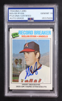 Nolan Ryan Signed 1977 Topps Record Breaker #234 (PSA | Autograph Graded PSA 10) at PristineAuction.com