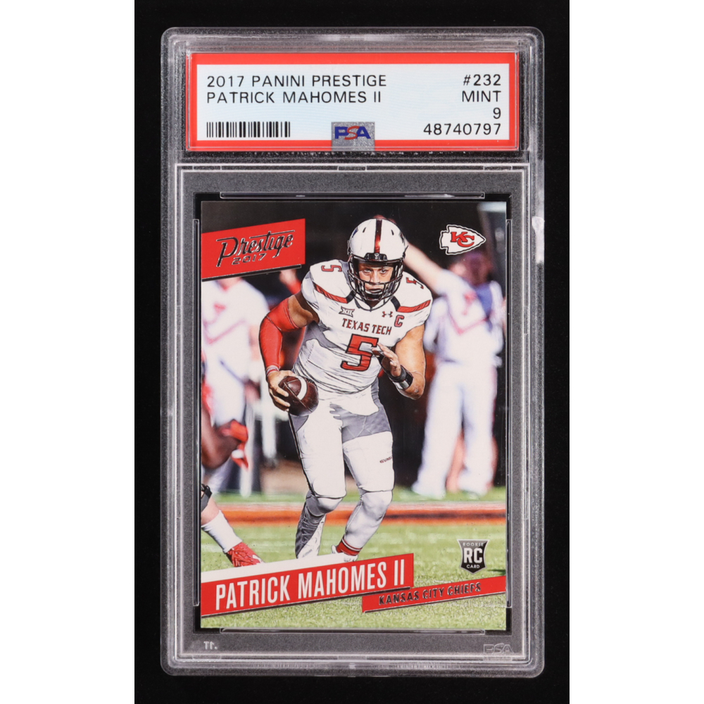 Patrick Mahomes II 2017 Panini Prestige #232 RC (PSA 9) at PristineAuction.com