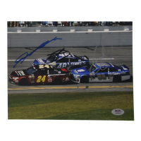 Jeff Gordon, Dale Earnhardt Jr. & Jimmie Johnson Signed NASCAR 8x10 Photo (PSA) at PristineAuction.com