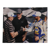 Jeff Gordon, Chase Elliott & Bill Elliott Signed NASCAR 8x10 Photo (PSA) at PristineAuction.com