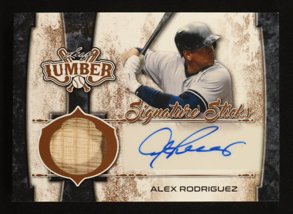 Alex Rodriguez 2021 Leaf Lumber Signature Sticks #SSAR1 #10/30 at PristineAuction.com Alex Rodriguez 2021 Leaf Lumber Signature Sticks #SSAR1 #10/30 at PristineAuction.com