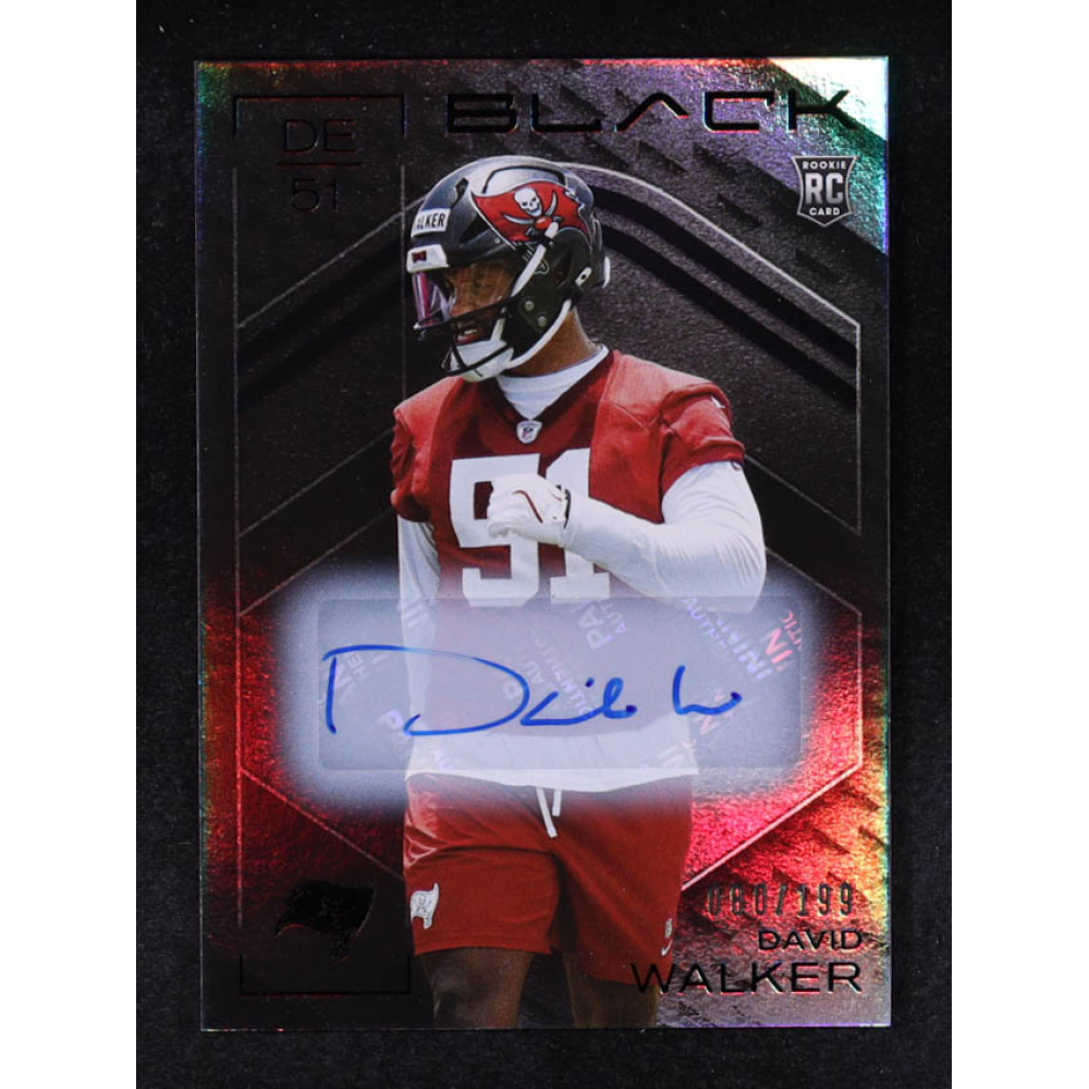 David Walker 2025 Panini Black Rookies Autographs #189 #080/199 RC at PristineAuction.com