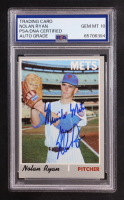 Nolan Ryan Signed 1970 Topps Inscribed "Miracle Mets" #712 (PSA | Autograph Graded PSA 10) at PristineAuction.com