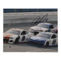 Alex Bowman, Chase Elliott & Ryan Preece Signed NASCAR 8x10 Photo (PSA) at PristineAuction.com