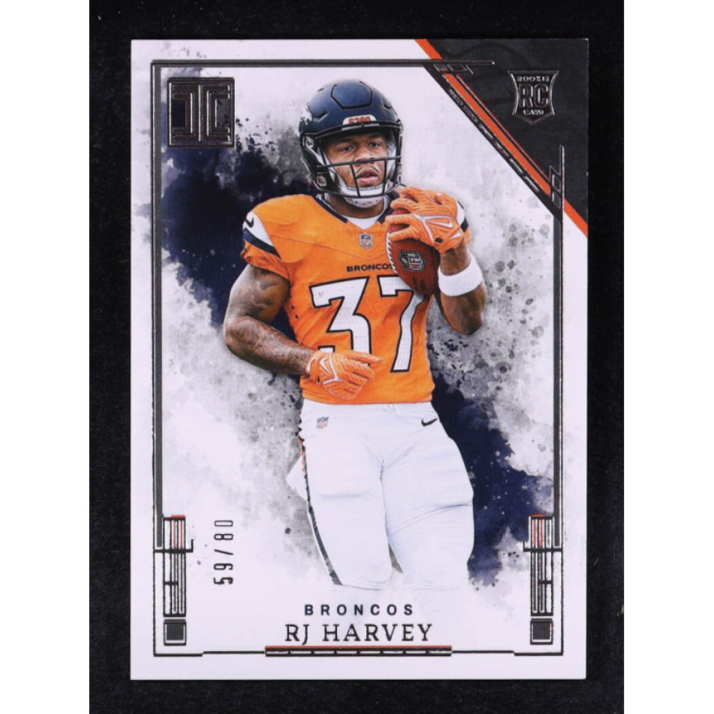 RJ Harvey 2025 Panini Impeccable #78 #59/80 RC at PristineAuction.com
