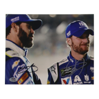Jimmie Johnson & Dale Earnhardt Jr. Signed NASCAR 8x10 Photo (PSA) at PristineAuction.com