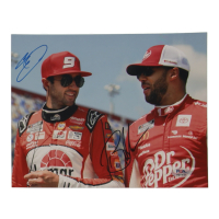 Bubba Wallace & Chase Elliott Signed NASCAR 8x10 Photo (PSA) at PristineAuction.com