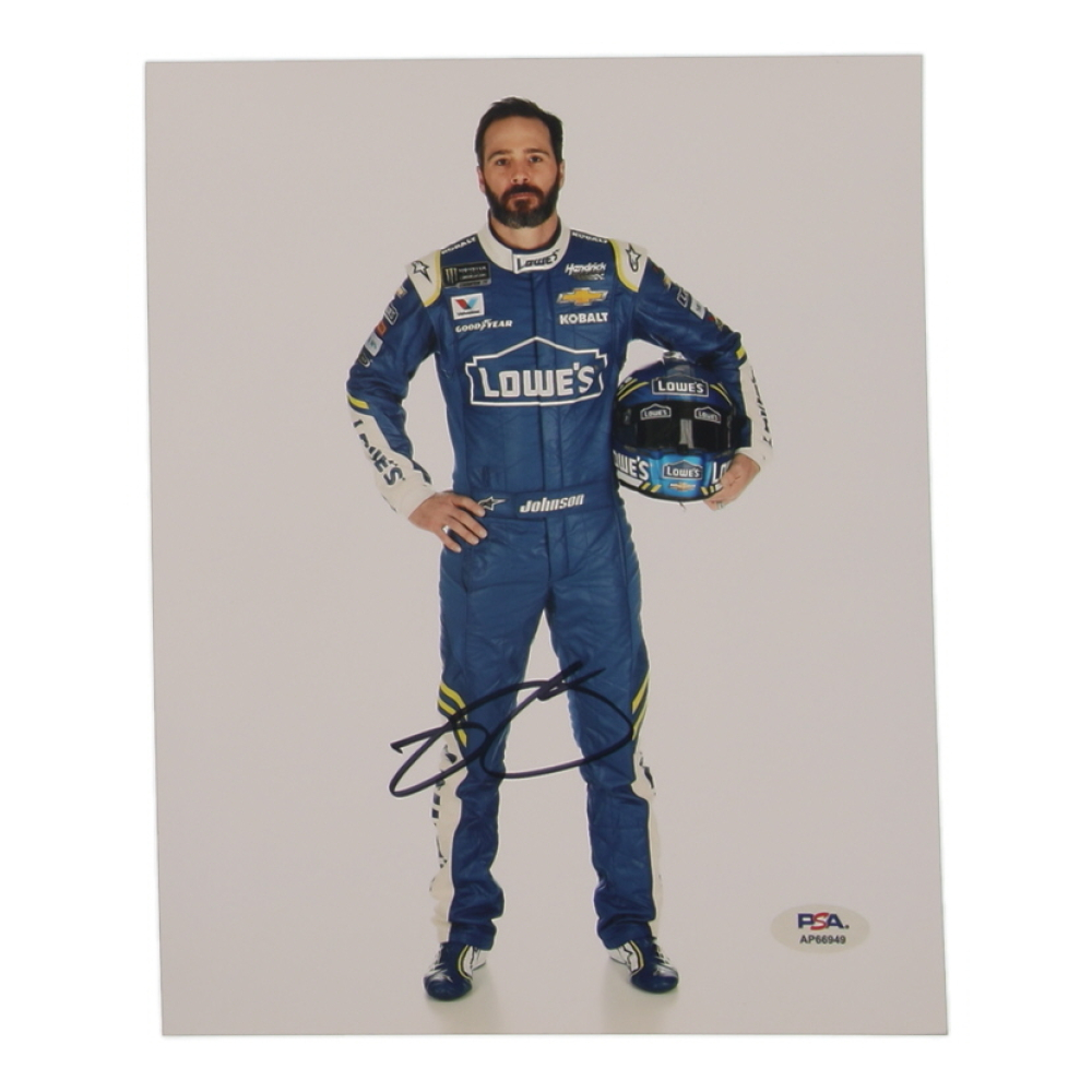Jimmie Johnson Signed NASCAR 8x10 Photo (PSA) at PristineAuction.com