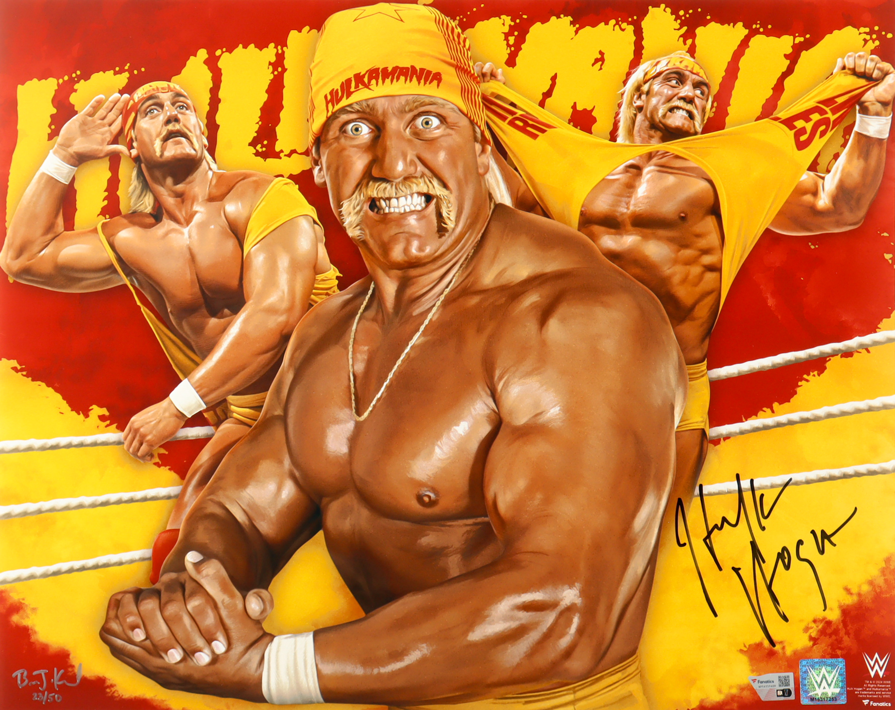 Hulk Hogan Signed WWE 16x20 Photo (Fanatics) at PristineAuction.com Hulk Hogan Signed WWE 16x20 Photo (Fanatics) at PristineAuction.com