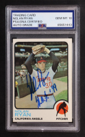Nolan Ryan Signed 1973 Topps Inscribed "H.O.F. '99" #220 (PSA | Autograph Graded PSA 10) at PristineAuction.com