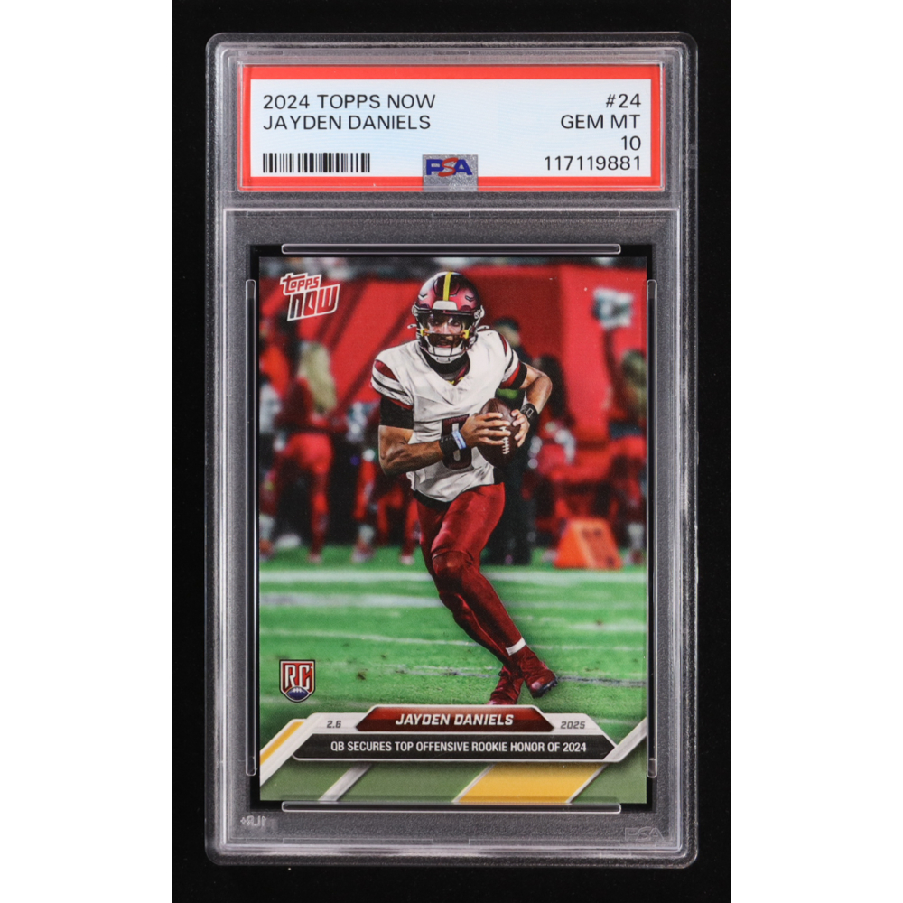 Jayden Daniels 2024 Topps Now #24 RC (PSA 10) at PristineAuction.com