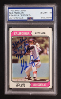 Nolan Ryan Signed 1974 Topps Inscribed "324 Wins 5,714 K'S And 7 No-Hitters" #20 (PSA | Autograph Graded PSA 10) at PristineAuction.com
