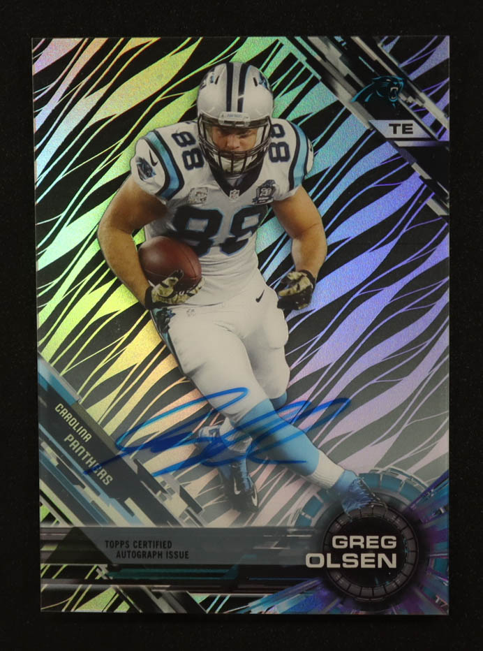 Greg Olsen 2015 Topps High Tek Autographs #59 at PristineAuction.com Greg Olsen 2015 Topps High Tek Autographs #59 at PristineAuction.com