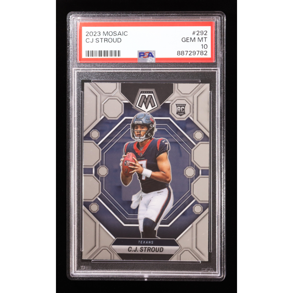 CJ Stroud 2023 Panini Mosaic #292 RC (PSA 10) at PristineAuction.com