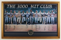 "3,000 Hit Club" Custom Framed Photo Display Signed by (13) with Pete Rose, Hank Aaron, Lou Brock, Robin Yount (PSA) at PristineAuction.com